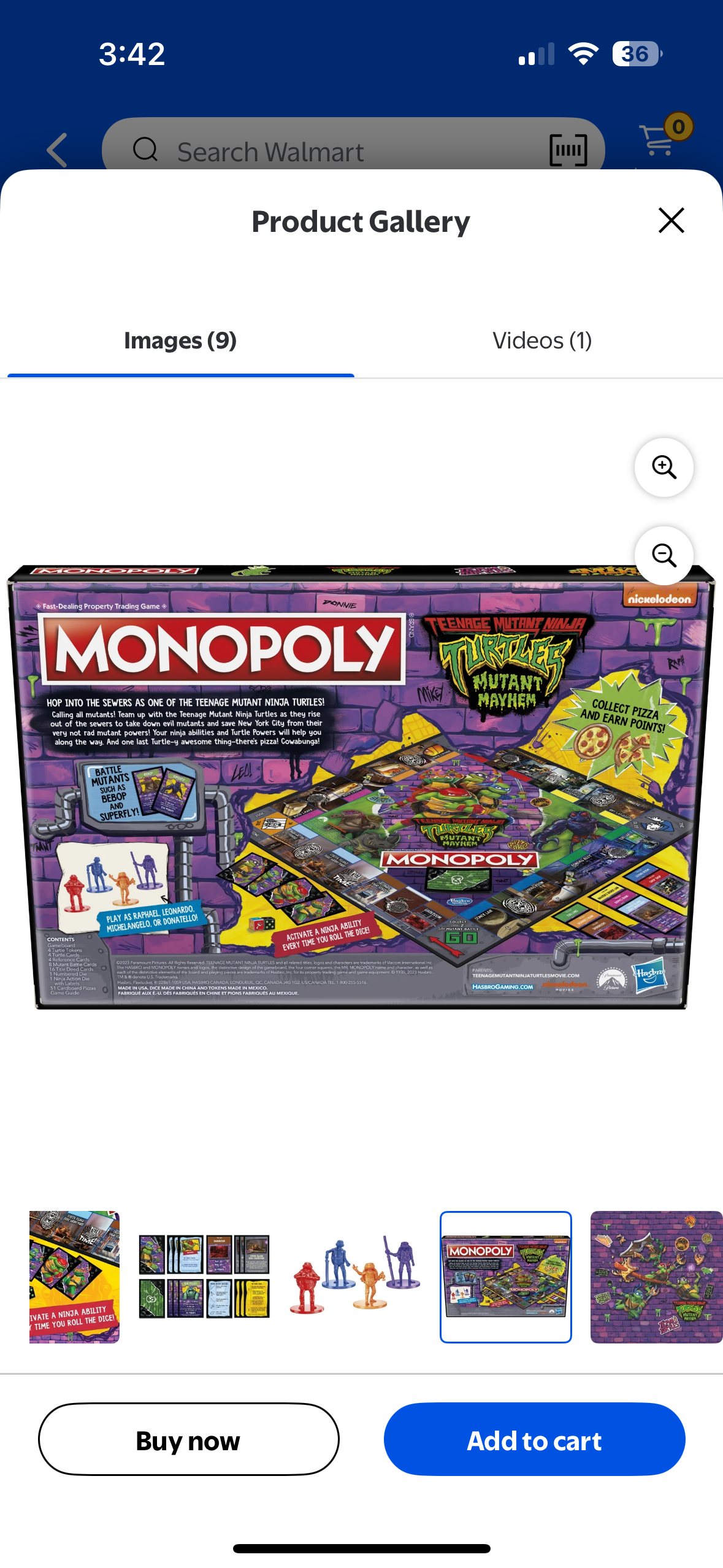 Monopoly Teenage Mutant Ninja Turtles: Mutant Mayhem Edition Board Game for Kids Ages 8+