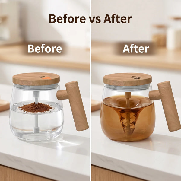 Self-Mixing Coffee Mug